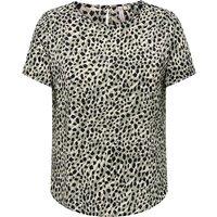 Printed Short Sleeve Blouse