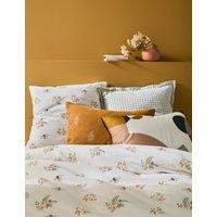 Vra Floral Cotton / Washed Linen Duvet Cover