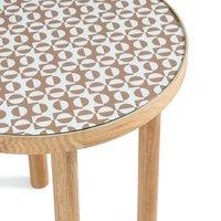 Bogen Wood & Glass Side Table