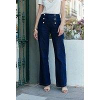 Paula Sailor Jeans, Mid Rise