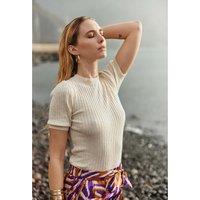 Sofiana Short Sleeve Jumper with Crew Neck