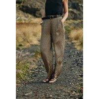 Moona Wide Leg Trousers in Graphic Print