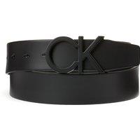 Logo Buckle Leather Belt