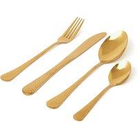 16-Piece Hammered Cutlery Set