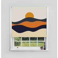 150x140cm Sun and Wave Blackout Roller Blind Made to Order