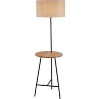 Asymetric Floor Lamp with Integrated Shelf