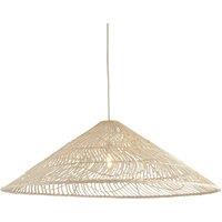 Cone Shaped Rattan Easy Fit Pendant Shade