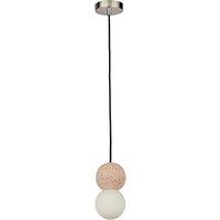 Terrazzo And Opal Glass Ball Pendant Light