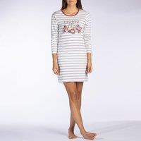 Boum Cotton Jersey Nightshirt in Striped Print