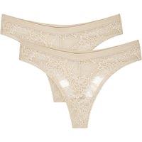 Pack of 2 Smart Deco Thongs in Lace