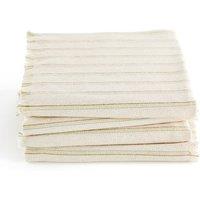 Set of 4 Lovnas Striped Linen & Cotton Napkins