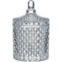 Diamond Glass Storage Jar