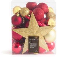 Caspar Box of 33 Christmas Bauble Decorations