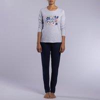 Lazuli Cotton Jersey Pyjamas with Long Sleeves