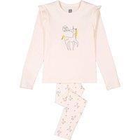 Unicorn Print Cotton Pyjamas with Ruffles