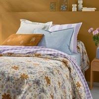 Leland Embroidered Floral 100% Washed Cotton Pillowcase