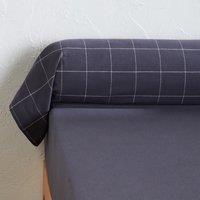 Charlie Checked 100% Cotton Flannel Bolster Pillowcase