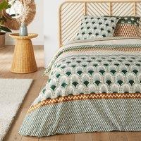 Lilia 100% Cotton Bed Set with Square Pillowcase