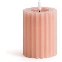 Caspar H12.5cm Ribbed Wax LED Candle