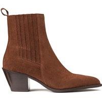 Les Signatures - Suede Cowboy Ankle Boots