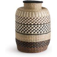 Maylon 57cm High Decorative Woven Straw Jar