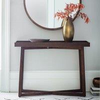 Barauni Boho Carved Wood Console Table