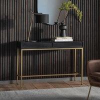 Madurai Ripple Wood 2 Drawer Console Table
