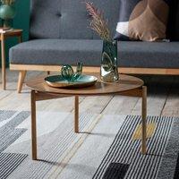 Hajipur Round Oak Coffee Table
