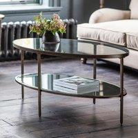 Hana Oval Glass Coffee Table