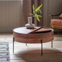 Vellore Acacia Round Storage Coffee Table