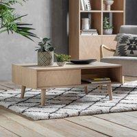 Dhule Herringbone Oak 2 Drawer Coffee Table