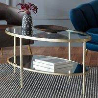 Hana Oval Glass Coffee Table