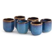 Set of 6 Onda Reactive Enamel Egg Cups