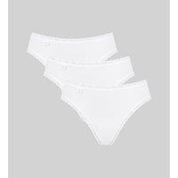 Pack of 3 24/7 Cotton Lace High Cut Knickers