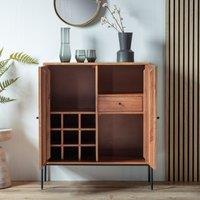 Balaya Inlaid Wood Drinks Cabinet