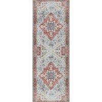 Marrakesh Style Traditional Machine Washable Runner Rug - 67x200cm