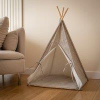 100cm Grey Polka Dot Pet Teepee