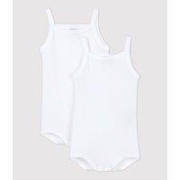 Pack of 2 Strappy Bodysuits in Cotton