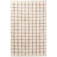 Ocana Fringed Checked Rug