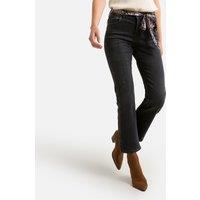 Norma S-SDM Bootcut Jeans with Scarf Belt, Length 27.5"