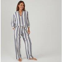 Striped Crepon Pyjamas