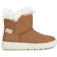 Kids Theleven Calf Boots with Faux Fur Lining