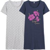 Pack of 2 Nightshirts in Cotton