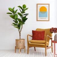 150cm Artificial Real Touch Rubber Tree