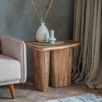 Kathua Organic Shaped Wood Side Table