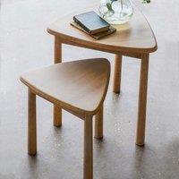 Uttara Scandi Oak Nesting Side Tables (Set of 2)