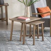 Kargil Oak Scandi Nest Side Tables (Set of 2)