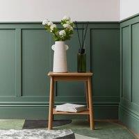 Uttara Scandi Oak Side Table with Spindle Shelf