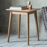 Dhule Herringbone Oak Side Table