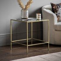 Aligarh Luxe Smoked Glass Side Table